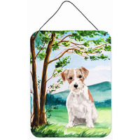 "Caroline's Treasures Under the Tree Jack Russell Terrier Door Hanging Prints wall-decor, Multicolor"