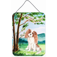 "Caroline's Treasures Under the Tree Blenheim Cavalier Spaniel Door Hanging Prints wall-decor, Multicolor"
