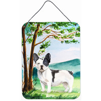 "Caroline's Treasures Under the Tree French Bulldog Door Hanging Prints wall-decor, Multicolor"