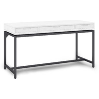 Banting SOLID HARDWOOD Industrial 60 inch Wide Desk in White