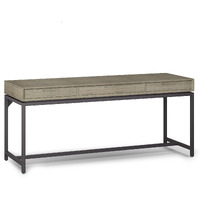Banting SOLID HARDWOOD Industrial 72 inch Wide Wide Desk in Distressed Grey