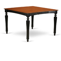 CHT-BLK-T Chelsea Gathering 54" square counter height dining table with 18" butterfly leaf in Black Finish (Only Tabletop Available)