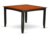 FAT-BLK-T Fairwinds Gathering Counter Height Dining Square 54" Table with 18" Butterfly Leaf finished in Black & Cherry (Only Tabletop Available)