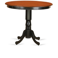 TRT-BLK-TP Counter height Kitchen Table in Black and Cherry
