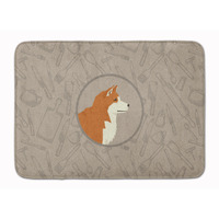 "Caroline's Treasures Akita In the Kitchen Machine Washable Memory Foam Mat doormats, Multicolor"