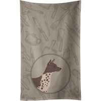 Caroline's Treasures CK2161KTWL American Hairless Terrier In the Kitchen Kitchen Towel