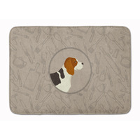 "Caroline's Treasures Beagle In the Kitchen Machine Washable Memory Foam Mat doormats, Multicolor"