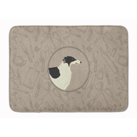 "Caroline's Treasures Borzoi In the Kitchen Machine Washable Memory Foam Mat doormats, Multicolor"