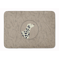 "Caroline's Treasures Dalmatian In the Kitchen Machine Washable Memory Foam Mat doormats, Multicolor"