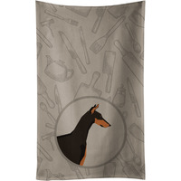 Caroline's Treasures CK2182KTWL Doberman Pinscher In the Kitchen Kitchen Towel