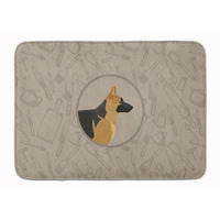 "Caroline's Treasures German Shepherd In the Kitchen Machine Washable Memory Foam Mat doormats, Multicolor"