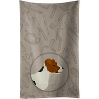 Caroline's Treasures CK2194KTWL Jack Russell Terrier In the Kitchen Kitchen Towel