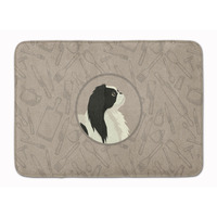 "Caroline's Treasures Japanese Chin In the Kitchen Machine Washable Memory Foam Mat doormats, Multicolor"