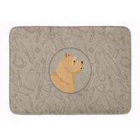 "Caroline's Treasures Norwich Terrier In the Kitchen Machine Washable Memory Foam Mat doormats, Multicolor"