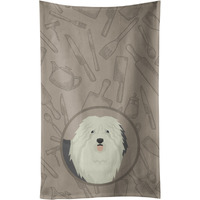 Caroline's Treasures CK2199KTWL Old English Sheepdog In the Kitchen Kitchen Towel