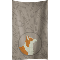 Caroline's Treasures CK2201KTWL Pembroke Corgi In the Kitchen Kitchen Towel