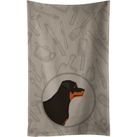 Caroline's Treasures CK2205KTWL Rottweiler In the Kitchen Kitchen Towel