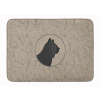 "Caroline's Treasures Skye Terrier In the Kitchen Machine Washable Memory Foam Mat doormats, Multicolor"