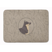 "Caroline's Treasures Swedish Vallhund In the Kitchen Machine Washable Memory Foam Mat doormats, Multicolor"