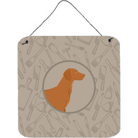 "Caroline's Treasures Vizsla in The Kitchen Door Hanging Prints wall-decor, Multicolor"