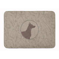 "Caroline's Treasures Mexican Hairless Dog Xolo In the Kitchen Machine Washable Memory Foam Mat doormats, Multicolor"