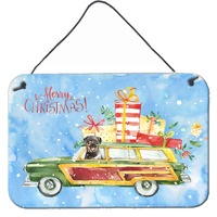 "Caroline's Treasures Merry Christmas Rottweiler Door Hanging Prints wall-decor, Multicolor"