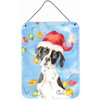 "Caroline's Treasures Christmas Lights English Pointer Door Hanging Prints wall-decor, Multicolor"