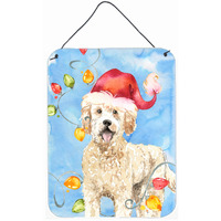 "Caroline's Treasures Christmas Lights Goldendoodle Door Hanging Prints wall-decor, Multicolor"