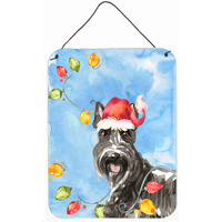 "Caroline's Treasures Christmas Lights Scottish Terrier Door Hanging Prints wall-decor, Multicolor"