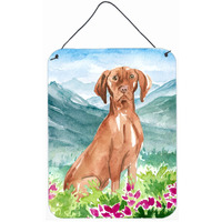 "Caroline's Treasures Mountain Flowers Vizsla Door Hanging Prints wall-decor, Multicolor"