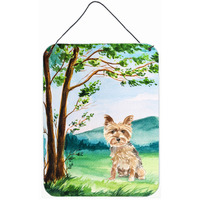 "Caroline's Treasures Under the Tree Yorkie Yorkshire Terrier Door Hanging Prints wall-decor, Multicolor"