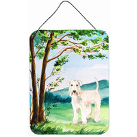 "Caroline's Treasures Under the Tree Wheaten Terrier Door Hanging Prints wall-decor, Multicolor"
