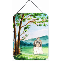 "Caroline's Treasures Under the Tree Shih Tzu Door Hanging Prints wall-decor, Multicolor"