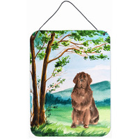 "Caroline's Treasures Under the Tree Newfoundland Door Hanging Prints wall-decor, Multicolor"