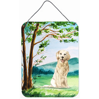 "Caroline's Treasures Under the Tree Golden Retriever Door Hanging Prints wall-decor, Multicolor"