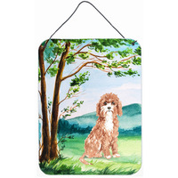 "Caroline's Treasures Under the Tree Cavapoo Door Hanging Prints wall-decor, Multicolor"