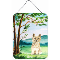 "Caroline's Treasures Under the Tree Cairn Terrier Door Hanging Prints wall-decor, Multicolor"