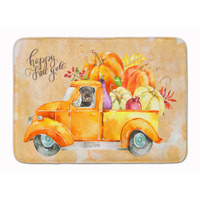 "Caroline's Treasures Fall Harvest Rottweiler Machine Washable Memory Foam Mat doormats, Multicolor"