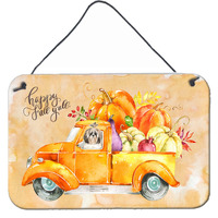 "Caroline's Treasures Fall Harvest Shih Tzu Door Hanging Prints wall-decor, Multicolor"