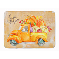 "Caroline's Treasures Fall Harvest Weimaraner Machine Washable Memory Foam Mat doormats, Multicolor"