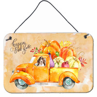 "Caroline's Treasures Fall Harvest Brown Parti Cocker Spaniel Door Hanging Prints wall-decor, Multicolor"