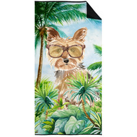 "Caroline's Treasures CK2990TWL3060 Yorkie Premium beach-towels, Multicolor"