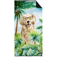 "Caroline's Treasures CK3014TWL3060 Golden Retriever Premium beach-towels, Multicolor"