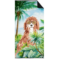"Caroline's Treasures CK3017TWL3060 Cavapoo Premium beach-towels, Multicolor"