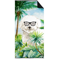"Caroline's Treasures CK3024TWL3060 Bichon Frise Premium beach-towels, Multicolor"