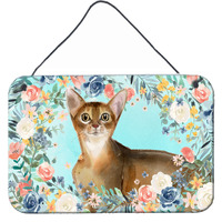 "Caroline's Treasures Abyssinian Spring Flowers Door Hanging Prints wall-decor, Multicolor"