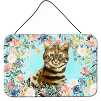 "Caroline's Treasures Bengal Spring Flowers Door Hanging Prints wall-decor, Multicolor"