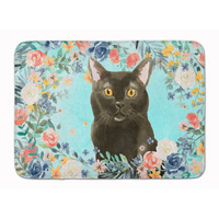 "Caroline's Treasures Bombay Spring Flowers Machine Washable Memory Foam Mat doormats, Multicolor"
