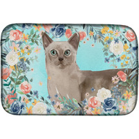 "Caroline's Treasures CK3400DDM Tonkinese Spring Flowers dish-drying-mats, 14 x 21, Multicolor"
