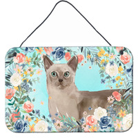 "Caroline's Treasures Tonkinese Spring Flowers Door Hanging Prints wall-decor, Multicolor"